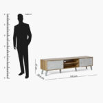 Emila 1.8 Metre TV Unit for TVs up to 75 inches