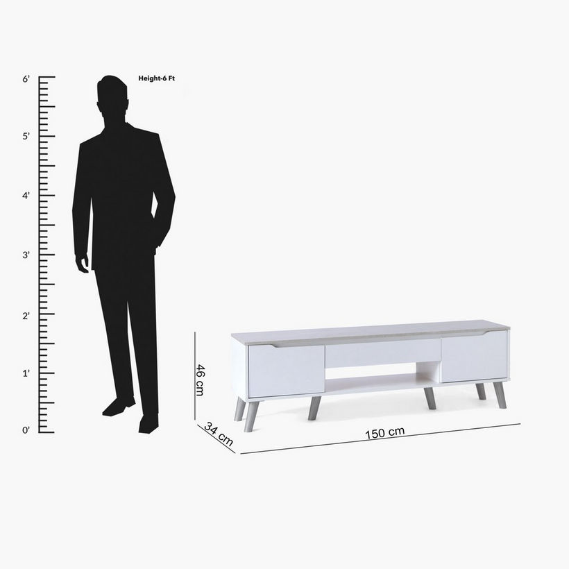 Arlow 1.5 Metre TV Unit for TVs up to 65 inches - Image 2