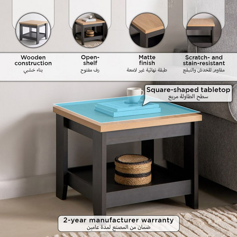 Sky Wooden Top End Table - Image 6