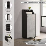 Rover 18-Pair Portable Shoe Cabinet with Rack Storage