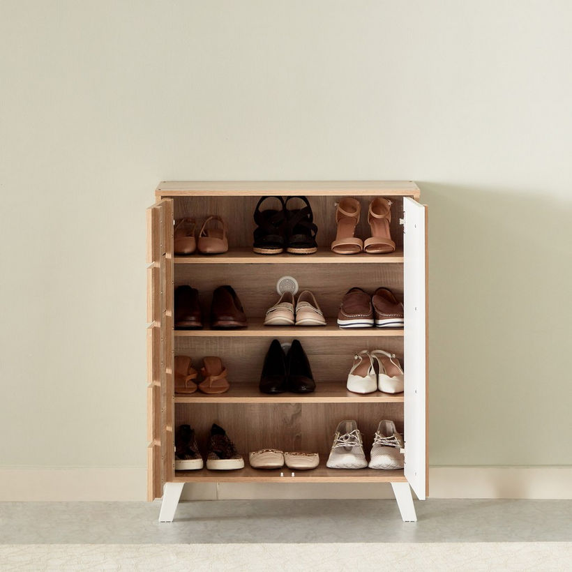Alford 12-Pair Shoe Cabinet with 2 Doors - Image 9
