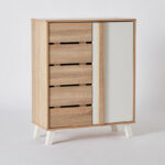 Alford 12-Pair Shoe Cabinet with 2 Doors