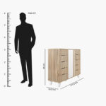 Alford 16-Pair Shoe Cabinet with 3 Doors