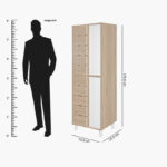 Alford 24-Pair Tall Shoe Cabinet with 4 Doors