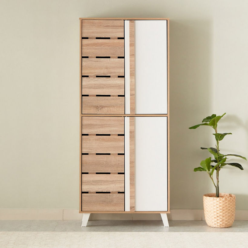 Alford 24-Pair Tall Shoe Cabinet with 4 Doors - Image 3