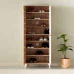 Alford 24-Pair Tall Shoe Cabinet with 4 Doors