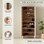 Alford 24-Pair Tall Shoe Cabinet with 4 Doors