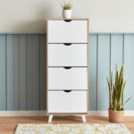Alford Albany 24-Pair 4-Tier Shoe Cabinet