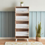 Alford Albany 24-Pair 4-Tier Shoe Cabinet