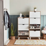 Alford Albany 24-Pair 4-Tier Shoe Cabinet