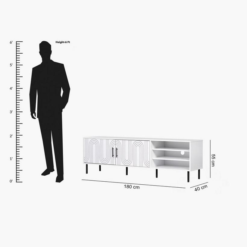 Era 1.8 Metre TV Unit for TVs up to 75 inches - Image 2
