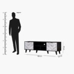 Phoenix 1.8 Metre TV Unit for TVs up to 75 inches