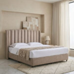 Maine Lewis Upholstered King Bed - 180x200 cm