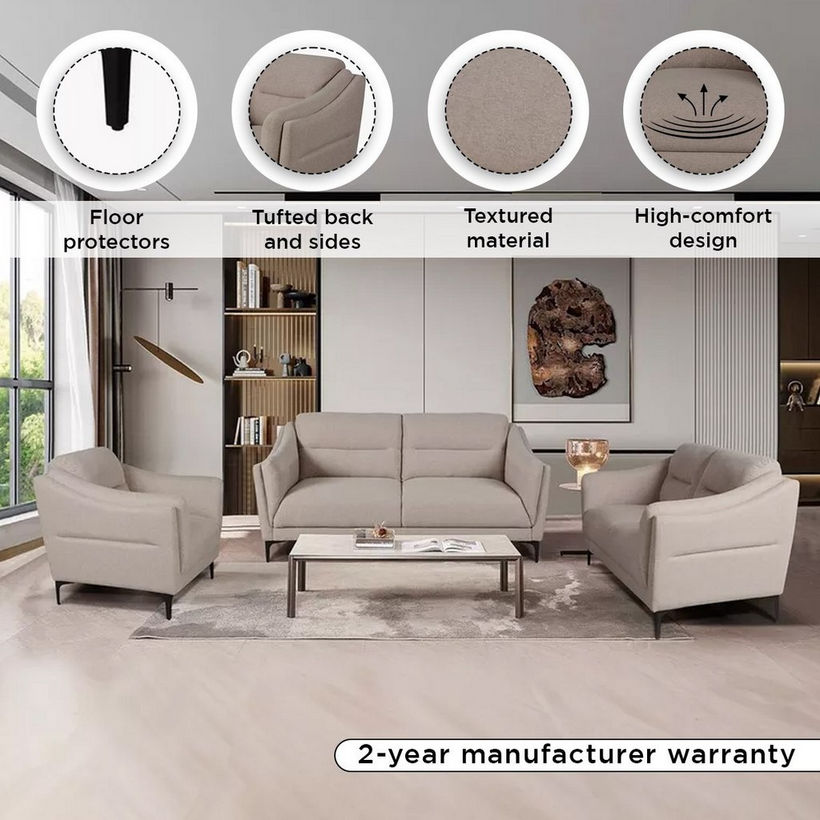 Kelston 2-Seater Fabric Sofa - Image 11