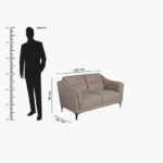 Kelston 2-Seater Fabric Sofa
