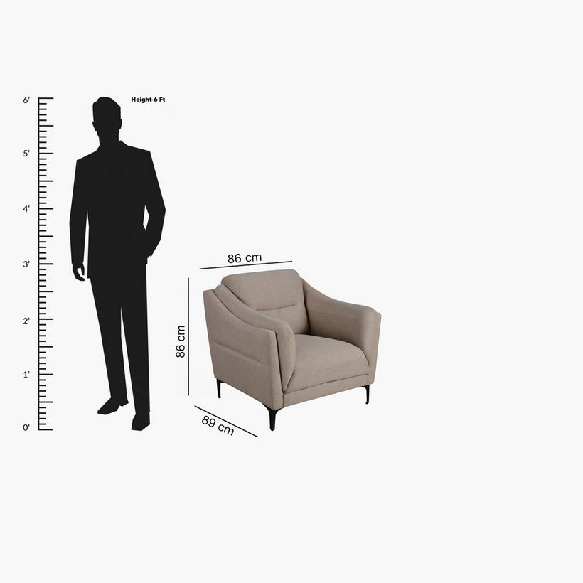 Kelston Fabric Armchair Sofa - Image 12