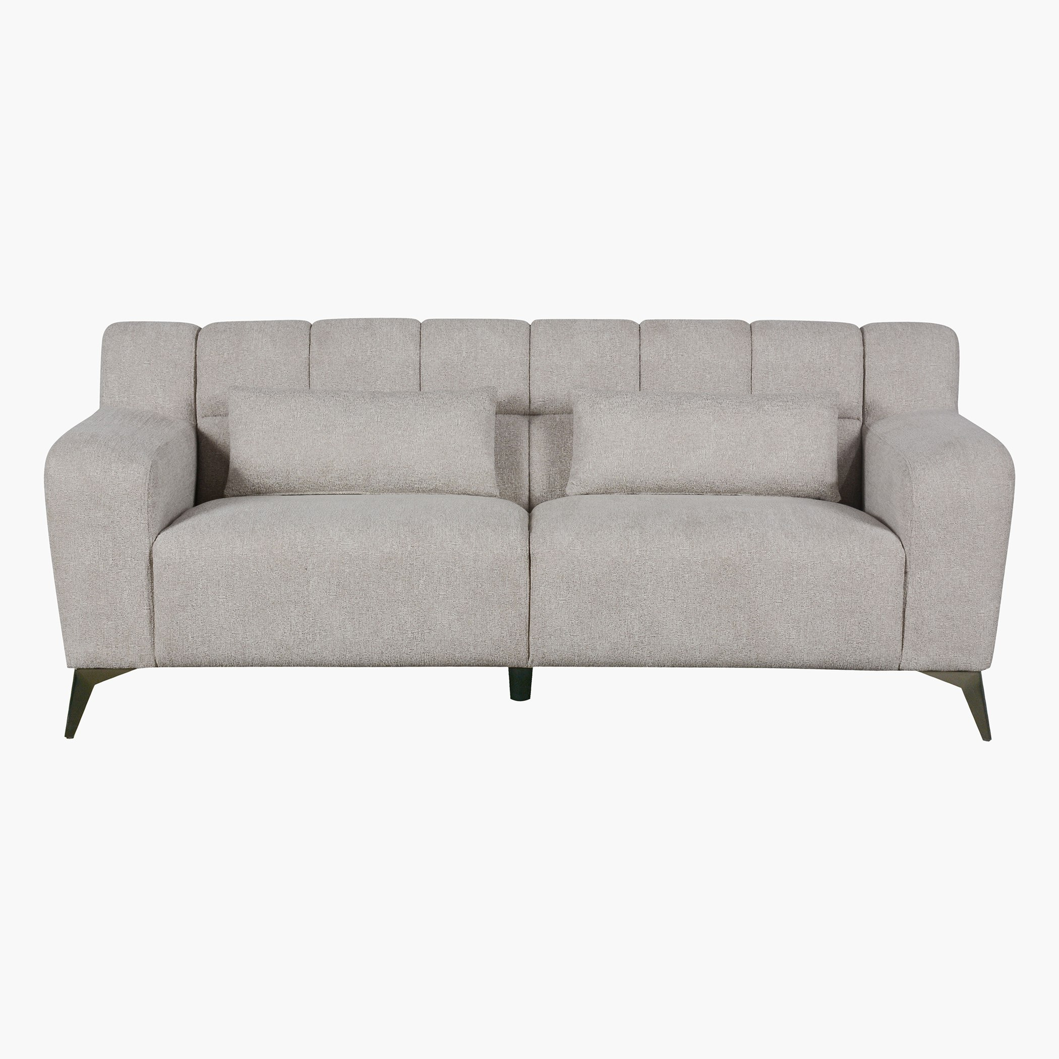 Magnum 3-Seater Fabric Sofa with 2 Cushions