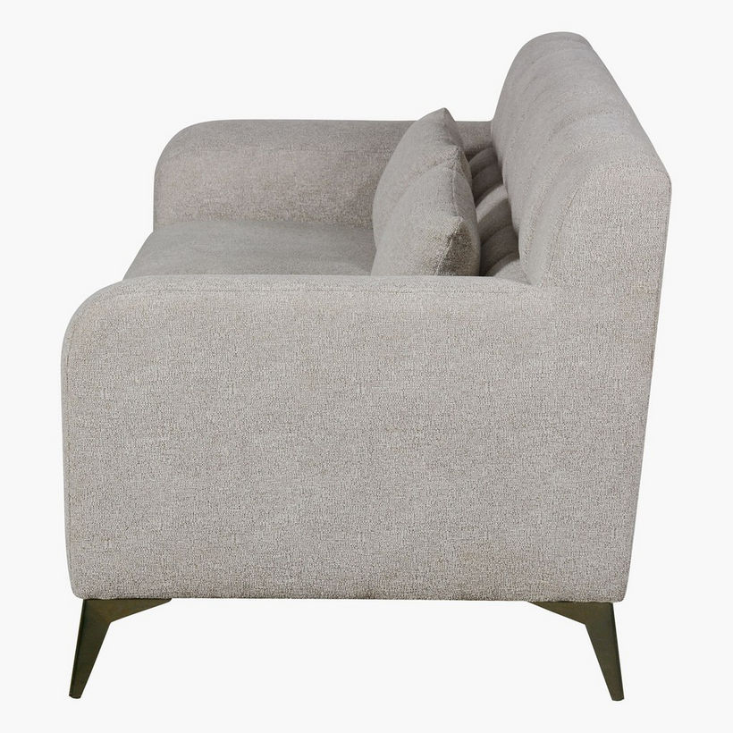 Magnum 3-Seater Fabric Sofa with 2 Cushions - Image 4