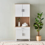Alford 4-Door Kitchen Cabinet with Drawer