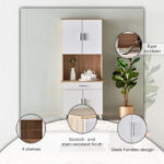 Alford 4-Door Kitchen Cabinet with Drawer