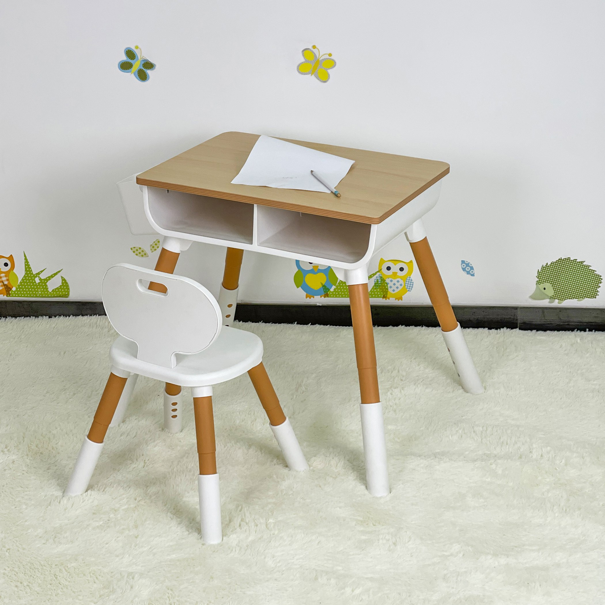 Iris Puma Study Table with Chair
