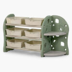Iris Kinder 3-Tier Toy Organiser Bookcase with 6 Boxes