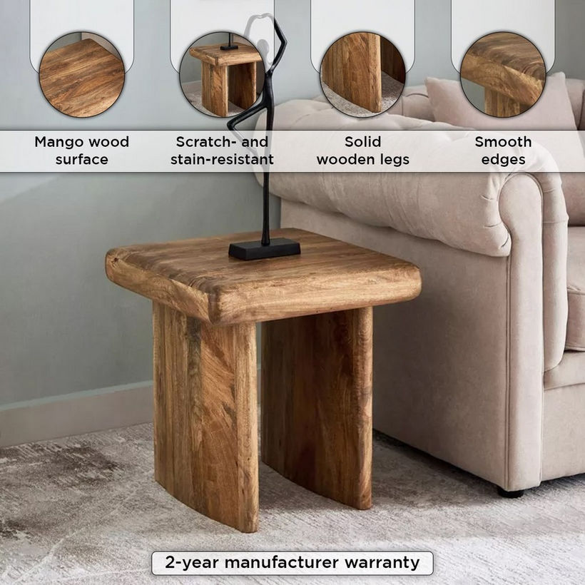 Cavon Clayton Solid Wood End Table - Image 5