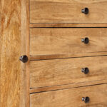 Cavon Clayton 4-Drawer Solid Wood Sideboard Buffet with 2 Doors