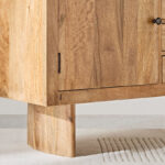 Cavon Clayton 4-Drawer Solid Wood Sideboard Buffet with 2 Doors
