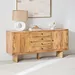 Cavon Clayton 4-Drawer Solid Wood Sideboard Buffet with 2 Doors