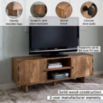 Cavon Clayton 1.5 Metre Solid Wood TV Unit for TVs up to 65 inches