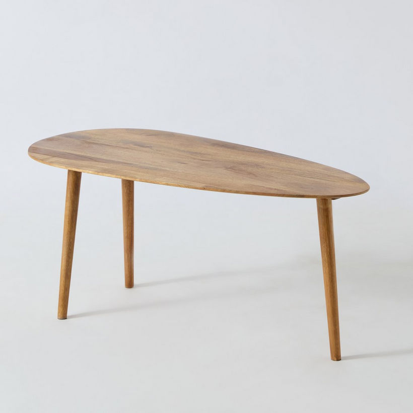 Vendra Mourya Oval Solid Wood Coffee Table - Image 8