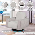 Texas Armchair Fabric Sofa with Swivel