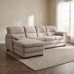Leonardo 4-Seater Left Corner Fabric Sofa