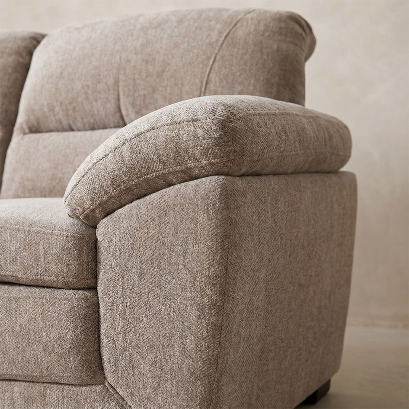 Leonardo 4-Seater Left Corner Fabric Sofa - Image 4