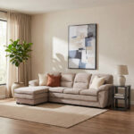 Leonardo 4-Seater Left Corner Fabric Sofa