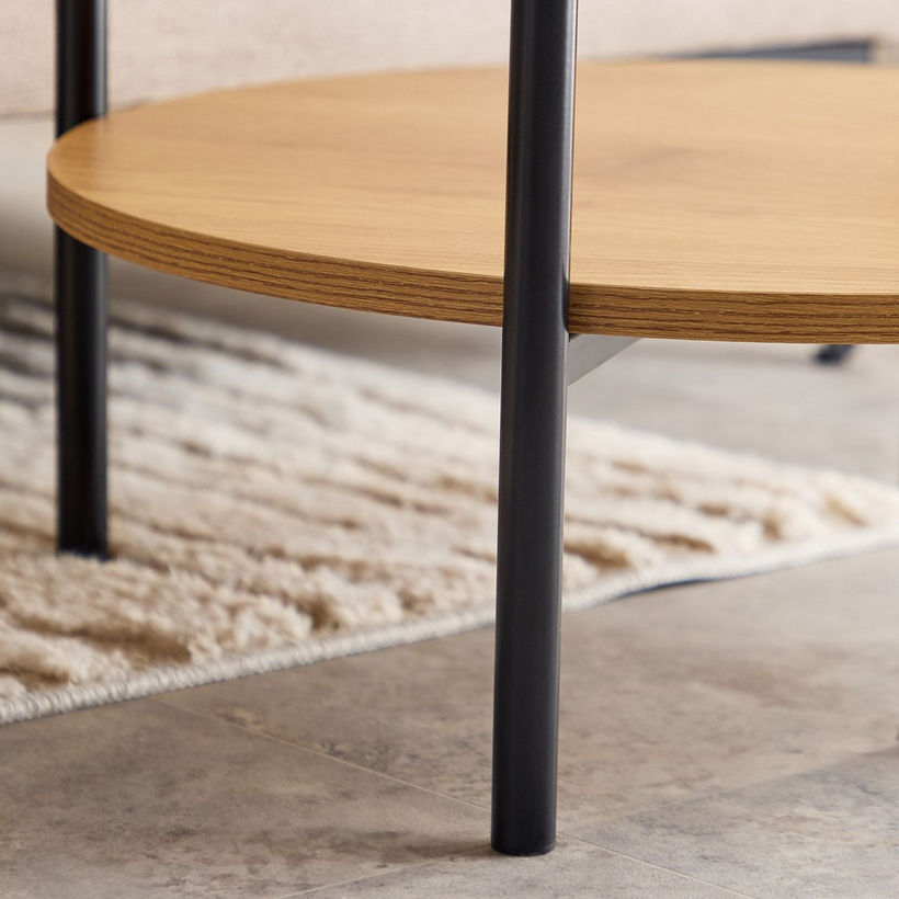 Velmont Glass Top End Table with Shelf - Image 5