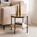 Velmont Glass Top End Table with Shelf - Image 8