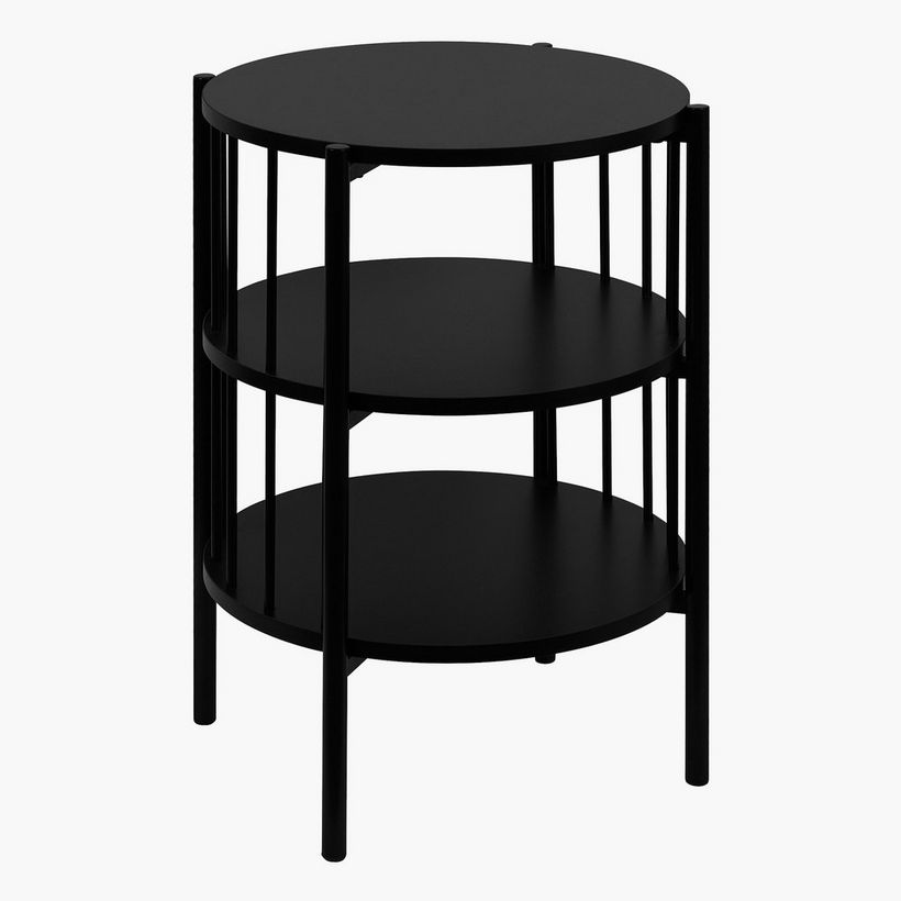Havok End Table with Two-Tier Shelf - Image 3