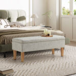 Carol Fabric Bench with Storage