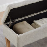Carol Fabric Bench with Storage