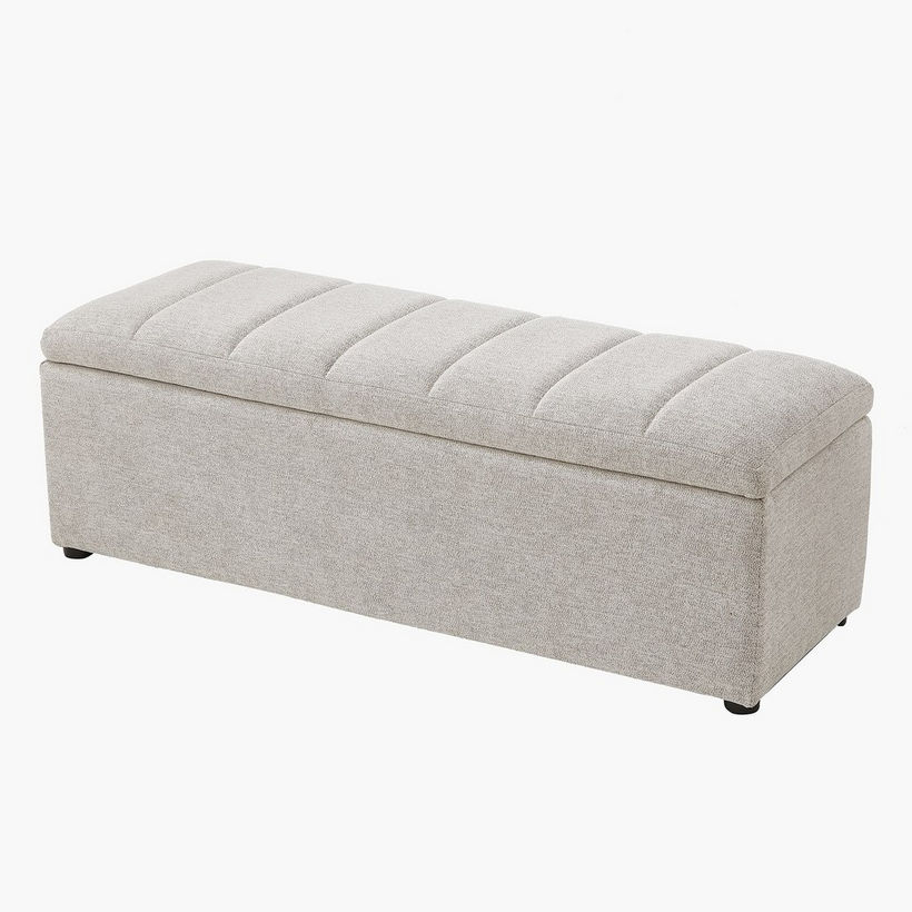 Orlean Fabric Bench with Storage - Image 11