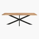 Vendra Clifton 8-Seater Live Edge Solid Wood Dining Table