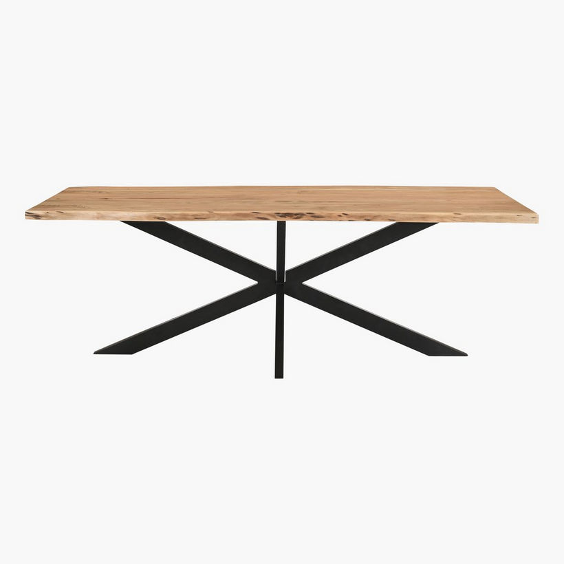 Vendra Clifton 8-Seater Live Edge Solid Wood Dining Table - Image 3