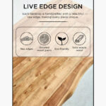 Vendra Corwin Live Edge Solid Wood Top End Table