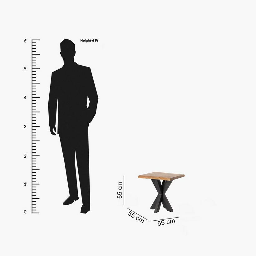 Vendra Clifton Live Edge Solid Wood End Table - Image 2
