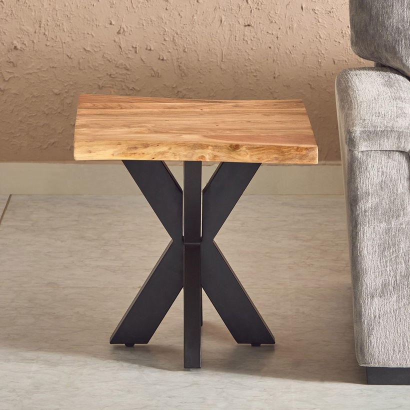 Vendra Clifton Live Edge Solid Wood End Table - Image 3