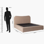 Movo Marwell Rizzoli Upholstered Queen Bed - 160x200 cm