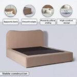 Movo Marwell Rizzoli Upholstered Queen Bed - 160x200 cm