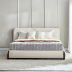 Movo Pearl Tuscany Upholstered King Bed - 180x200 cm